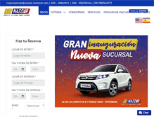 Tablet Screenshot of nazcar-rentacar.com